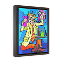 Mad Scientist - Framed Canvas Print