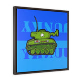Tank Blue - Framed Canvas Print