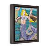 Mermaid - Framed Canvas Print