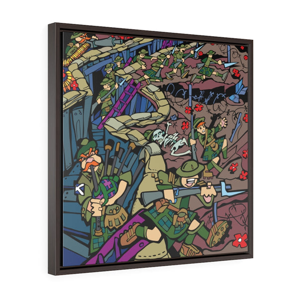 Over the Top - Framed Canvas Print