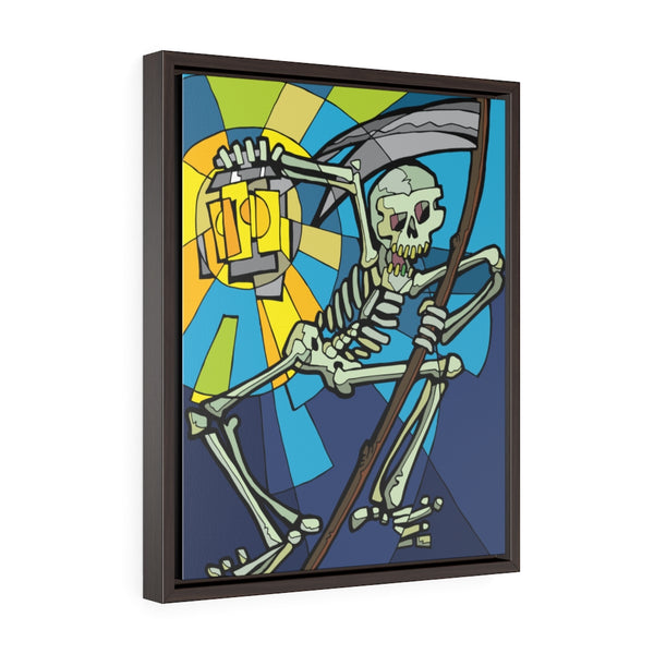 Skeleton Lantern - Ankor - Framed Canvas Print