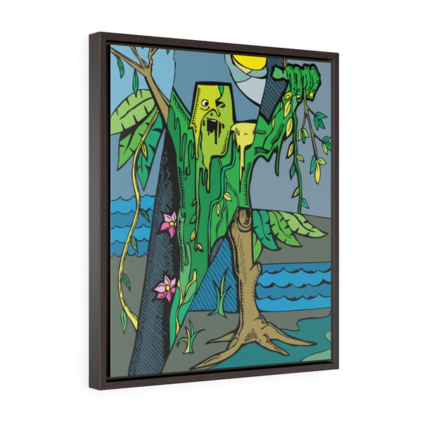 Swamp Monster - Framed Canvas Print