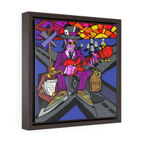 A deal at the crossroads - Framed Canvas Print