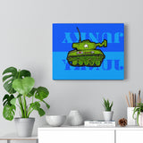 Tank Blue - Canvas Print