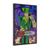 The Coffin Fitter - Framed Canvas Print