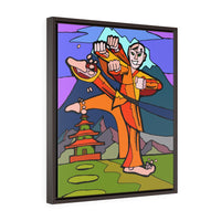 Shaolin Monk- Framed Canvas Print