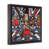 Mods - Framed Canvas Print