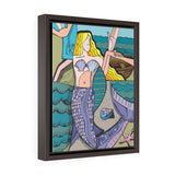 Mermaid - Framed Canvas Print