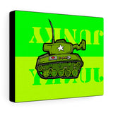 Tank Green - Canvas Print