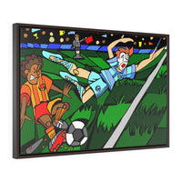Performance within a performance - Framed Canvas Print