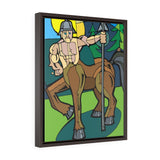 Stern Centaur - Framed Canvas Print