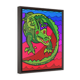 Crocogator - Framed Canvas Print