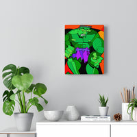 Green Monster Man - Canvas Print
