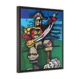 Salty Pirate - Framed Canvas Print