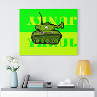 Tank Green - Canvas Print