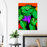 Green Monster Man - Metal Print